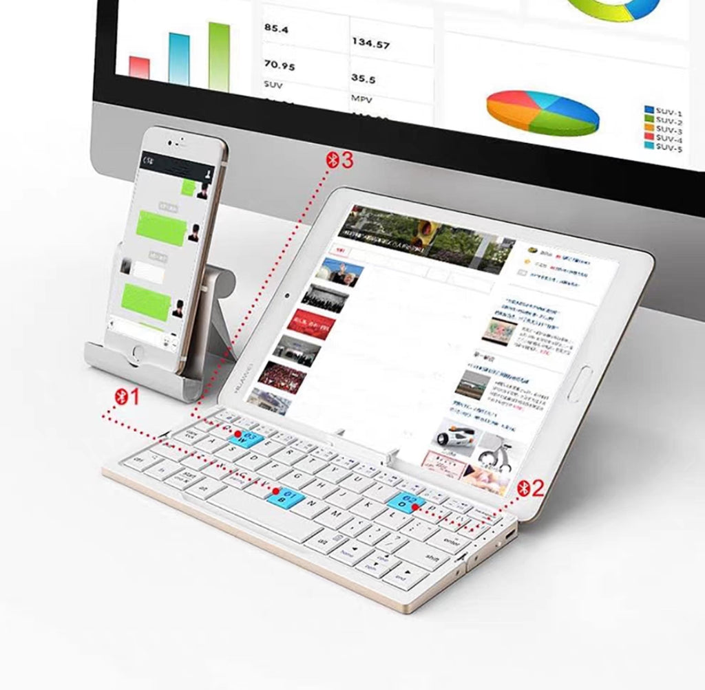 Portable Wireless Foldable Keyboard